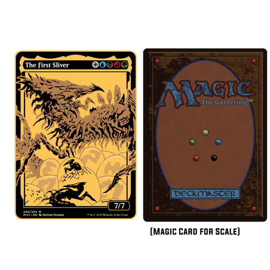 Magic: The Gathering - The First Sliver Commander Token - Pinfinity - Augmented Reality Collectible Pins