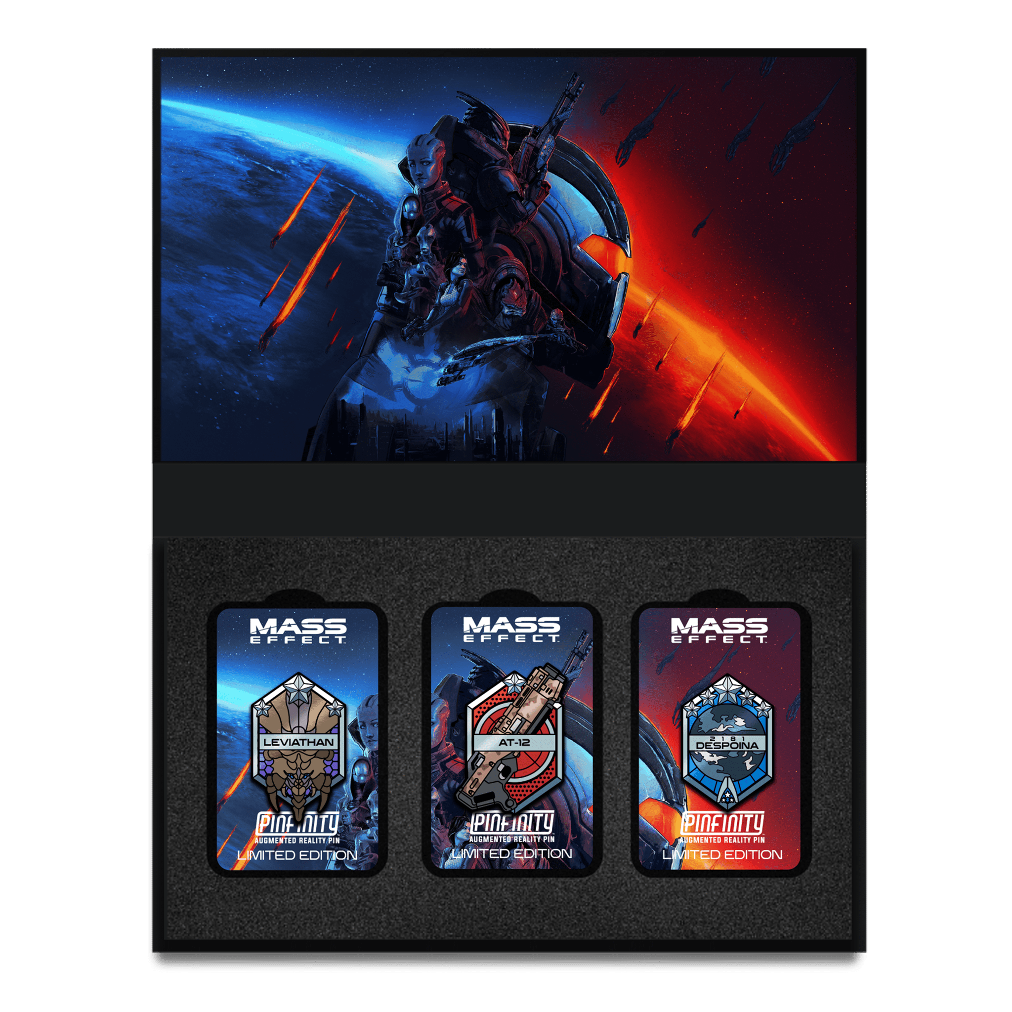 Mass Effect Limited Edition Leviathan AR Pin Set - Pinfinity - Augmented Reality Collectible Pins