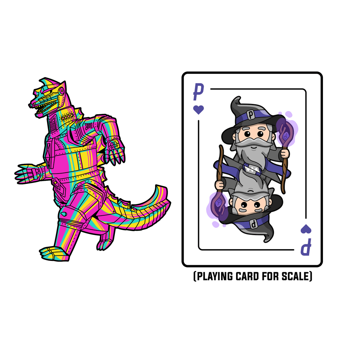 Mechagodzilla XL CMYK Edition AR Pin (Showa Era) – Pinfinity Mechagodzilla XL CMYK Edition AR Pin (Showa Era) – Pinfinity