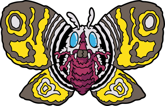 Mothra Showa Era AR Pin - Pinfinity - Augmented Reality Collectible Pins