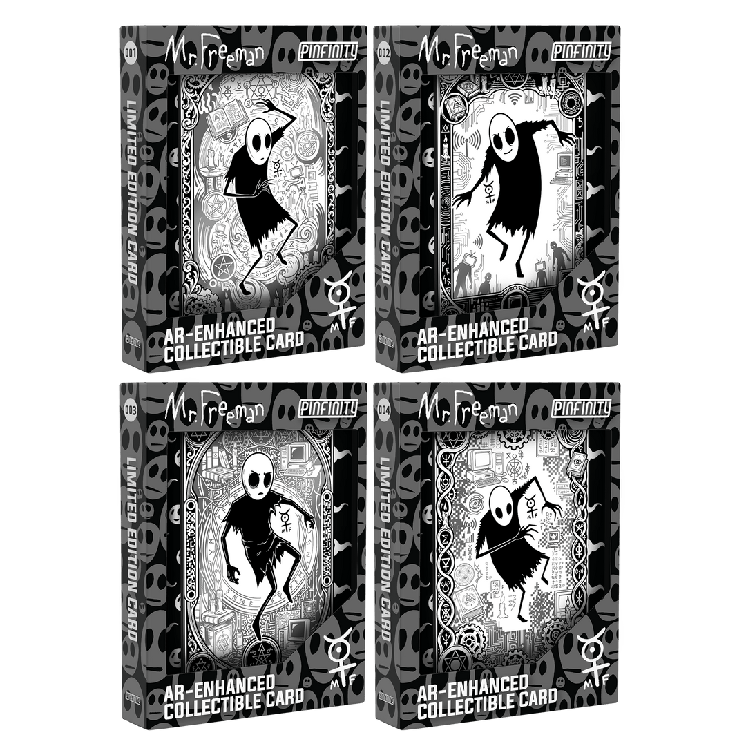 Mr. Freeman - Fragments of Reality: Complete Set (4 Cards) (Serialized) - Pinfinity - Augmented Reality Collectible Pins