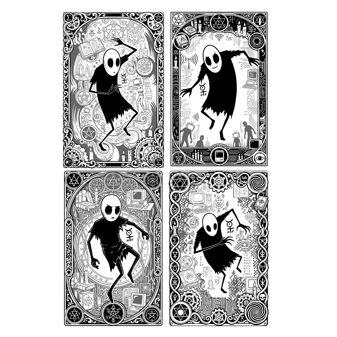 Mr. Freeman - Fragments of Reality: Complete Set (4 Cards) (Serialized) - Pinfinity - Augmented Reality Collectible Pins