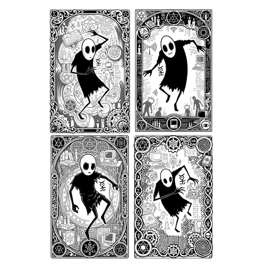 Mr. Freeman - Fragments of Reality: Complete Set (4 Cards) (Serialized) - Pinfinity - Augmented Reality Collectible Pins
