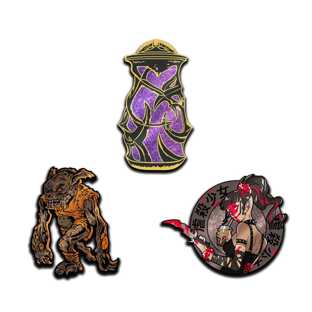Pinfinity+ Magic: The Gathering - The Black Collection Set - Pinfinity - Augmented Reality Collectible Pins