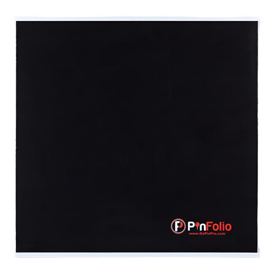PinFolio® 2' x 2' Pin Board – Effortless Pin Display with Stick'N'Go® Technology | Safer Better Cork Alternative - Pinfinity - Augmented Reality Collectible Pins