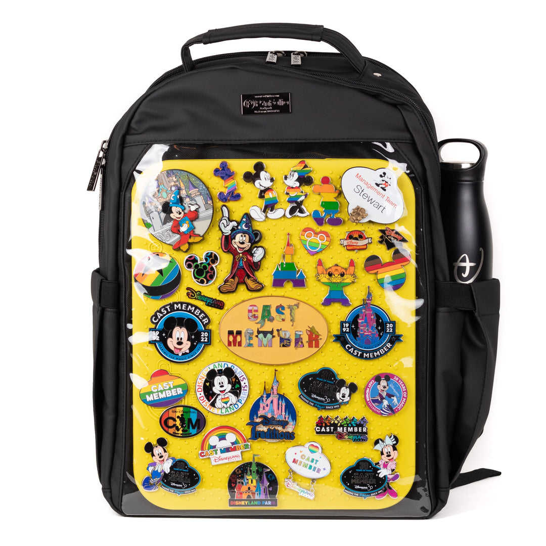 PinFolio® Backpack – Stylish Pin Organizer & Display Bag | Holds Stick'N'Go® Board | Perfect for Pin Collectors on the Go - Pinfinity - Augmented Reality Collectible Pins