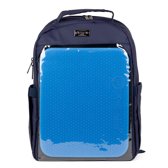 PinFolio® Backpack – Stylish Pin Organizer & Display Bag | Holds Stick'N'Go® Board | Perfect for Pin Collectors on the Go - Pinfinity - Augmented Reality Collectible Pins