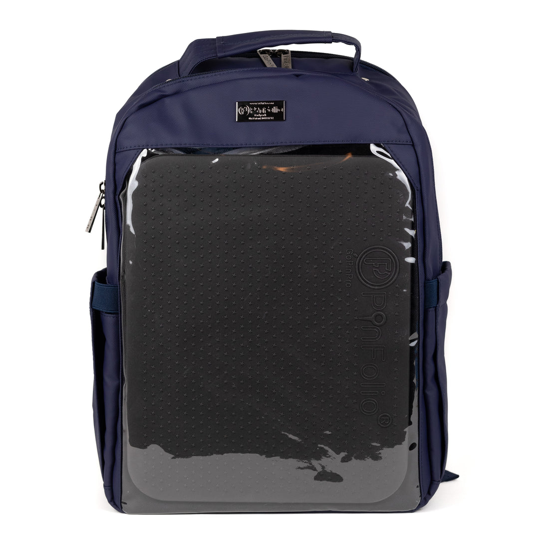 PinFolio® Backpack – Stylish Pin Organizer & Display Bag | Holds Stick'N'Go® Board | Perfect for Pin Collectors on the Go - Pinfinity - Augmented Reality Collectible Pins