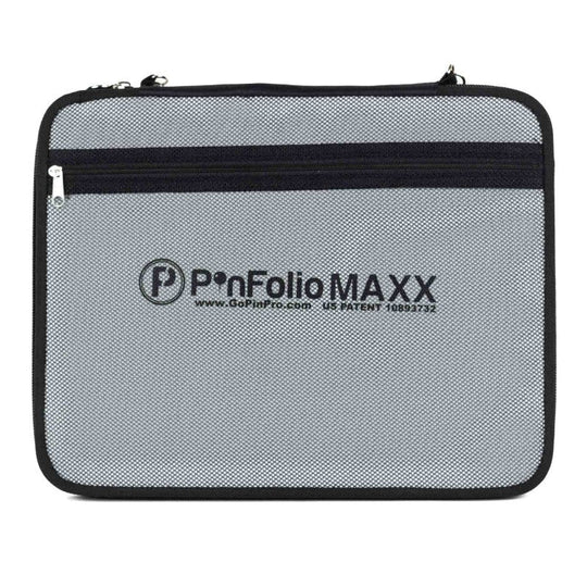 PinFolio® Maxx – Enhanced Enamel Pin Display & Storage Case | Holds Up to 120 Pins | Stick'N'Go® Technology - Pinfinity - Augmented Reality Collectible Pins