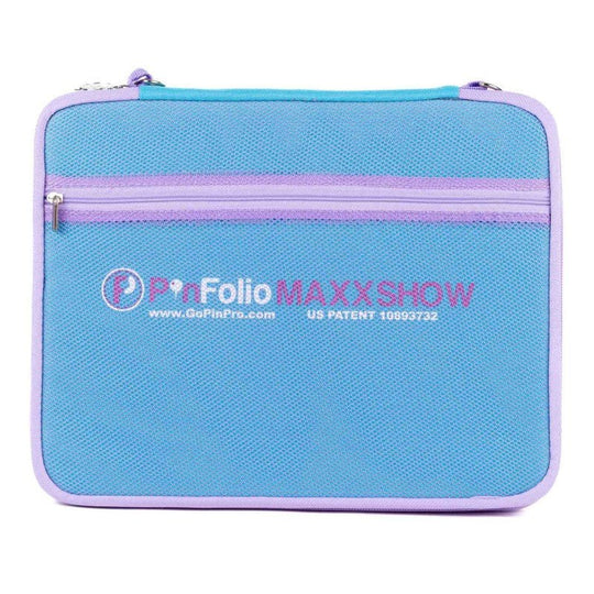 PinFolio® Maxx SHOW – Enamel Pin Display & Trading Case | 3 Stick'N'Go® Surfaces | Holds Up to 180 1" Pins - Pinfinity - Augmented Reality Collectible Pins