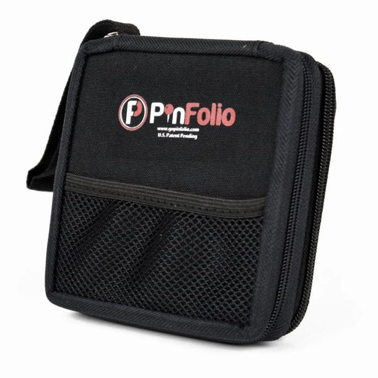 PinFolio® Mini SHOW – Portable Pin Organizer & Display for Disney Pin Traders | Holds Up to 30 Pins - Pinfinity - Augmented Reality Collectible Pins