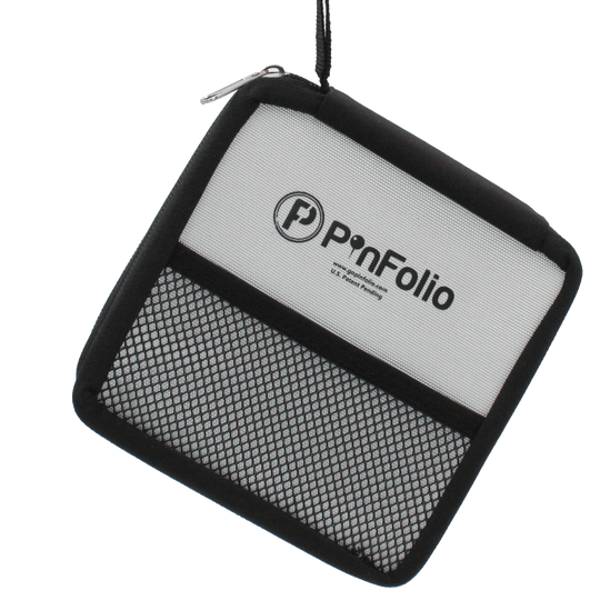 PinFolio® Mini SHOW – Portable Pin Organizer & Display for Disney Pin Traders | Holds Up to 30 Pins - Pinfinity - Augmented Reality Collectible Pins