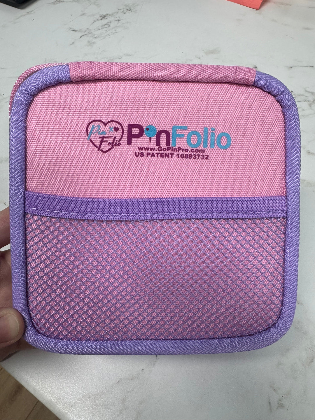 PinFolio® Mini SHOW – Portable Pin Organizer & Display for Disney Pin Traders | Holds Up to 30 Pins - Pinfinity - Augmented Reality Collectible Pins