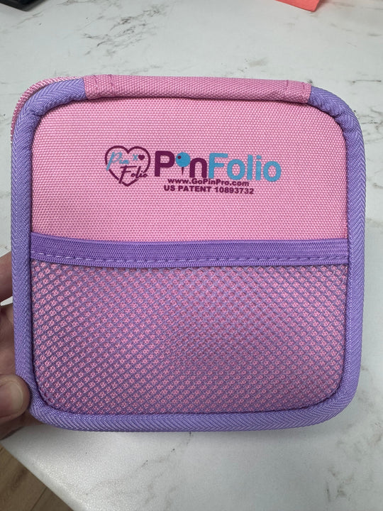 PinFolio® Mini SHOW – Portable Pin Organizer & Display for Disney Pin Traders | Holds Up to 30 Pins - Pinfinity - Augmented Reality Collectible Pins