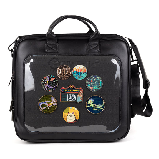PinFolio® Regal Window – Luxury Pin Trading Bag with Stick'N'Go® Boards & Front Display | Holds Up to 734 Pins - Pinfinity - Augmented Reality Collectible Pins