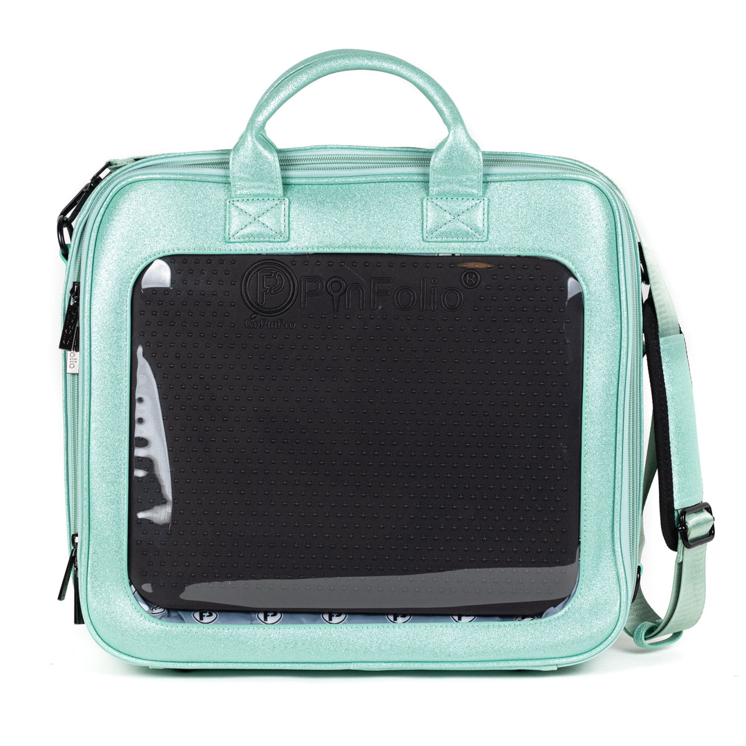 PinFolio® Regal Window – Luxury Pin Trading Bag with Stick'N'Go® Boards & Front Display | Holds Up to 734 Pins - Pinfinity - Augmented Reality Collectible Pins