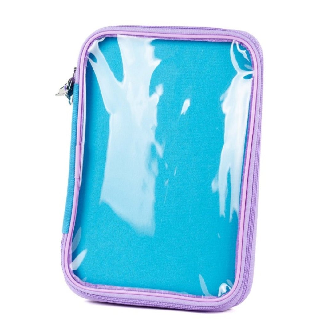 PinFolio® Show – Portable Enamel Pin Display and Storage Case with Stick'N'Go® Technology, Holds 100 Pins, Clear Front Window, Adjustable Strap - Pinfinity - Augmented Reality Collectible Pins