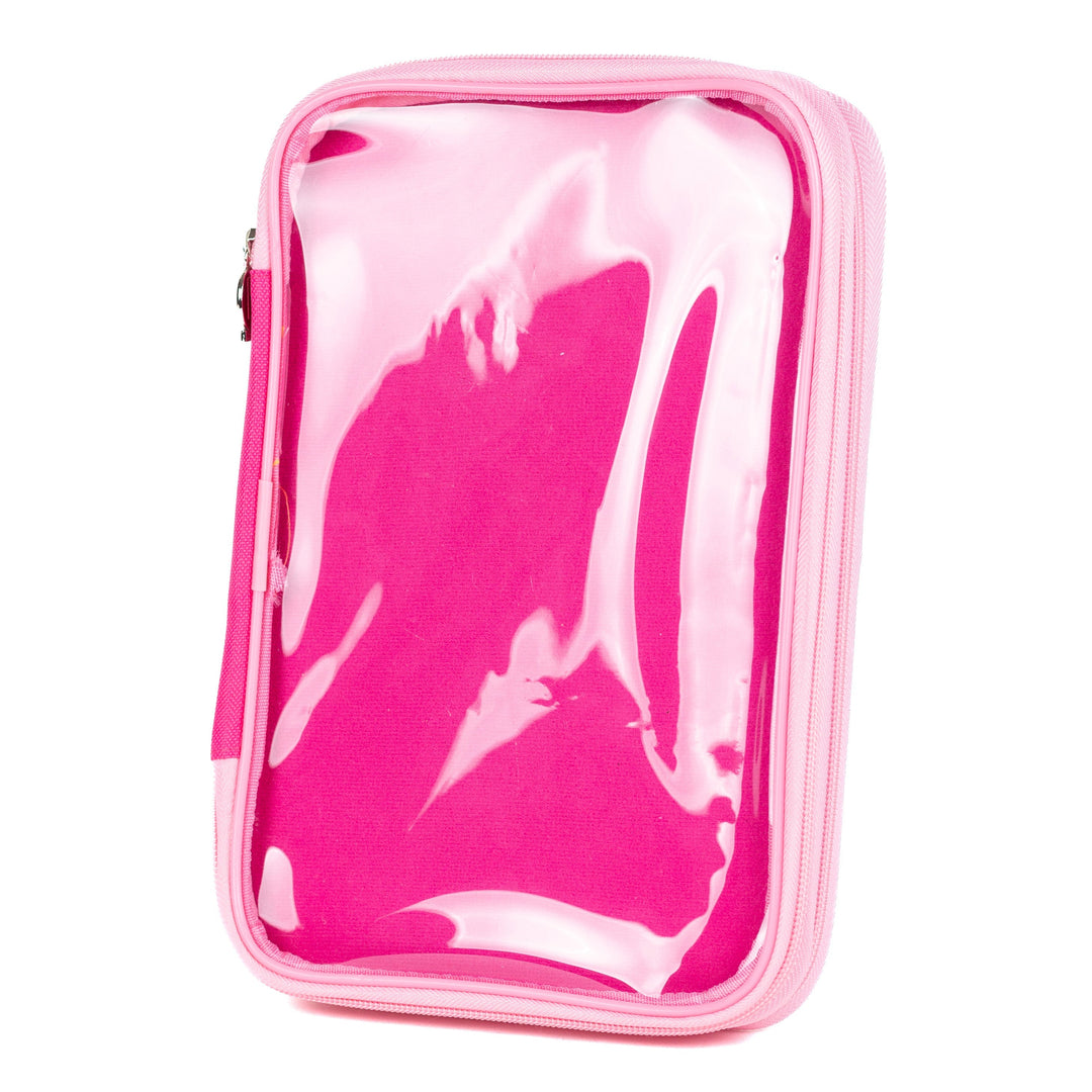 PinFolio® Show – Portable Enamel Pin Display and Storage Case with Stick'N'Go® Technology, Holds 100 Pins, Clear Front Window, Adjustable Strap - Pinfinity - Augmented Reality Collectible Pins
