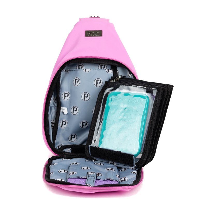 PinFolio® Sling Bag – Pin Trading & Display Bag with Transparent Window & Removable Pouches - Pinfinity - Augmented Reality Collectible Pins
