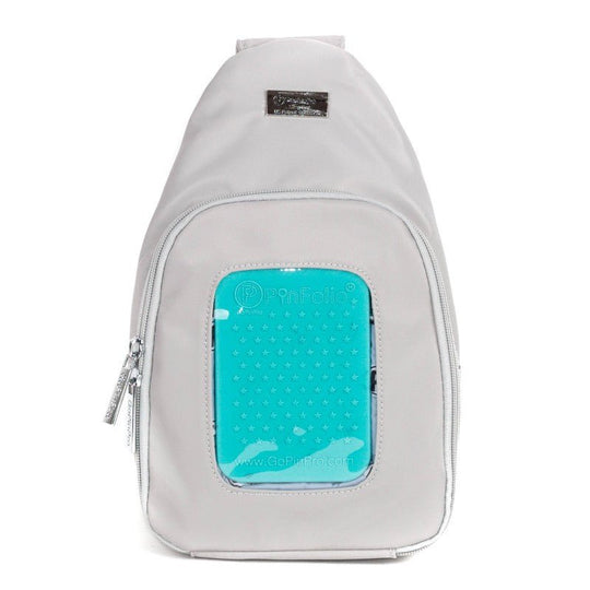 PinFolio® Sling Bag – Pin Trading & Display Bag with Transparent Window & Removable Pouches - Pinfinity - Augmented Reality Collectible Pins