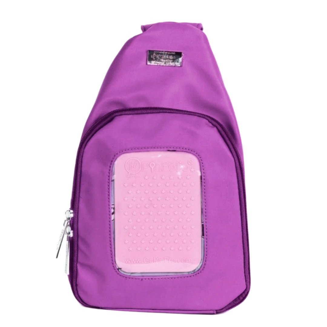 PinFolio® Sling Bag – Pin Trading & Display Bag with Transparent Window & Removable Pouches - Pinfinity - Augmented Reality Collectible Pins