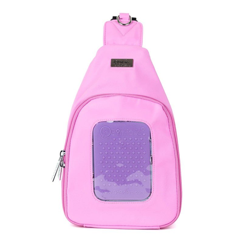 PinFolio® Sling Bag – Pin Trading & Display Bag with Transparent Window & Removable Pouches - Pinfinity - Augmented Reality Collectible Pins