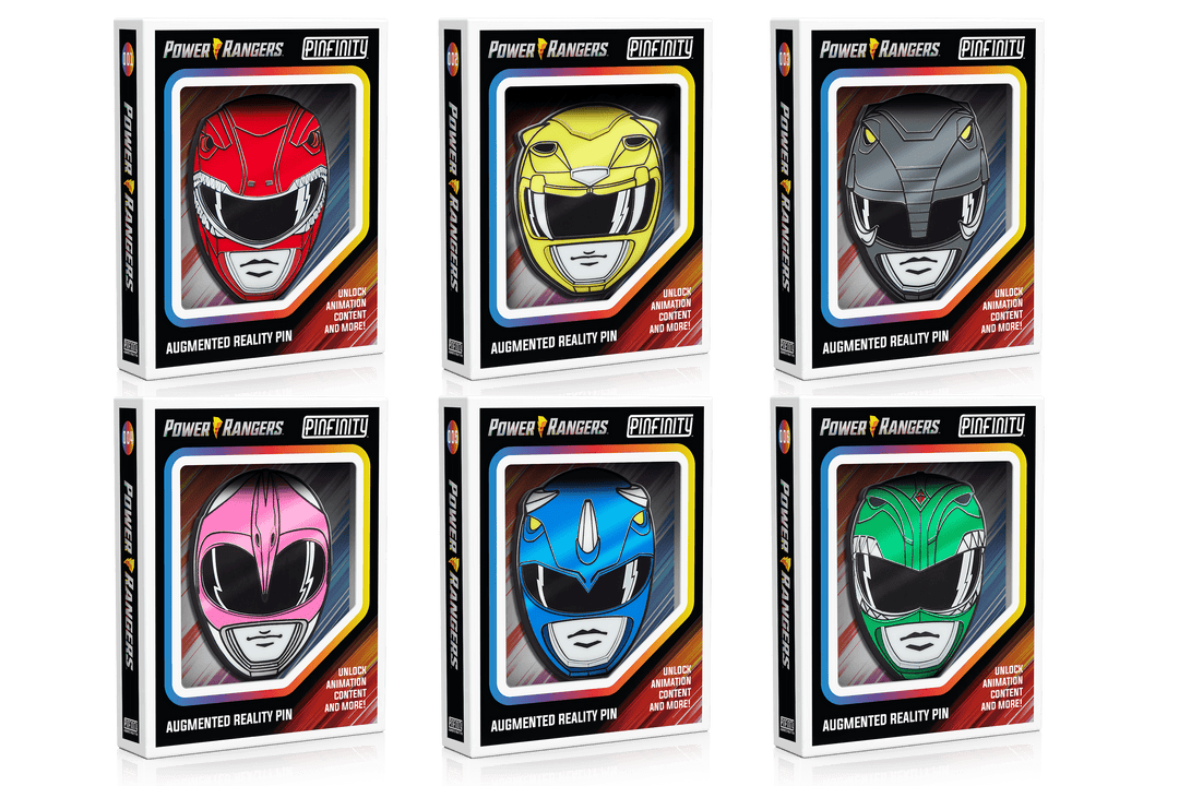 Power Rangers Pin Set - Pinfinity - Augmented Reality Collectible Pins