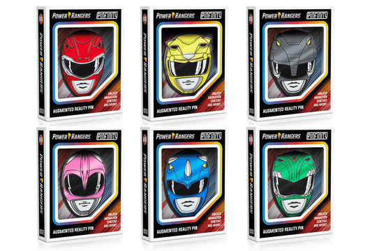 Power Rangers Pin Set - Pinfinity - Augmented Reality Collectible Pins