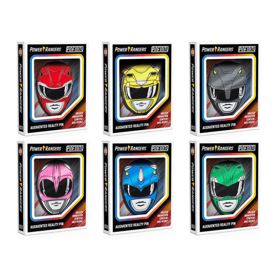 Power Rangers Pin Set - Pinfinity - Augmented Reality Collectible Pins