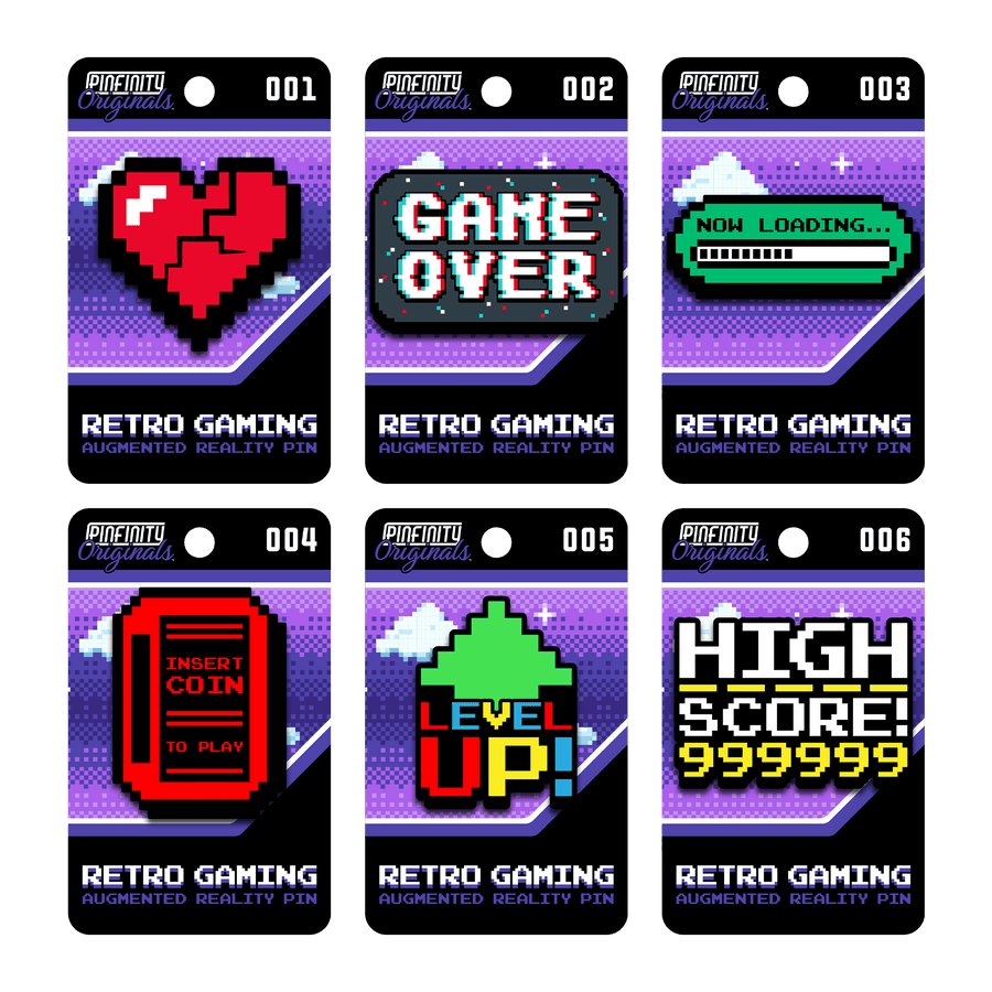 Retro Gaming - Complete Set – Pinfinity - Augmented Reality Collectible ...