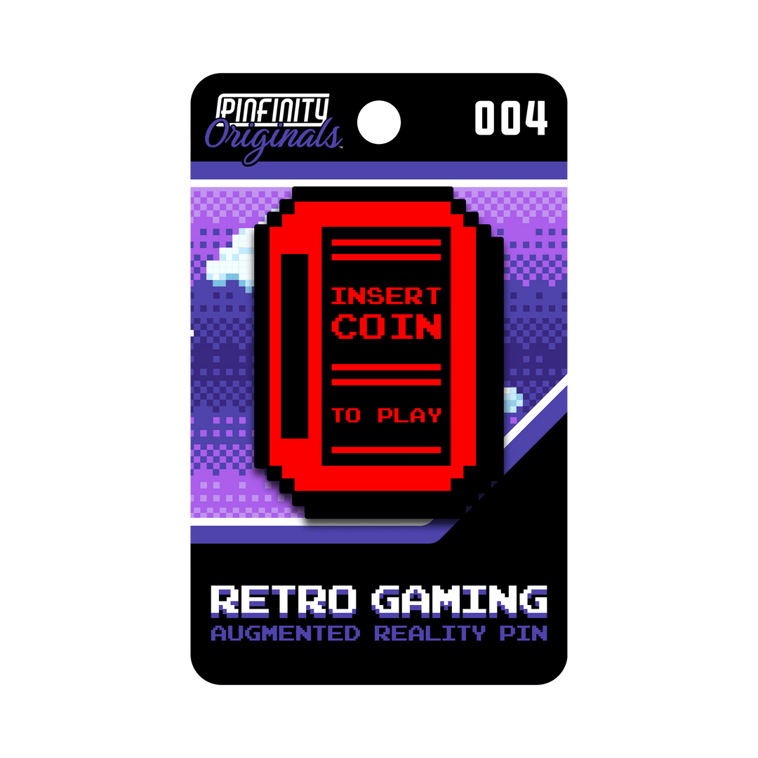Retro Gaming - Insert Coin - Pinfinity - Augmented Reality Collectible Pins