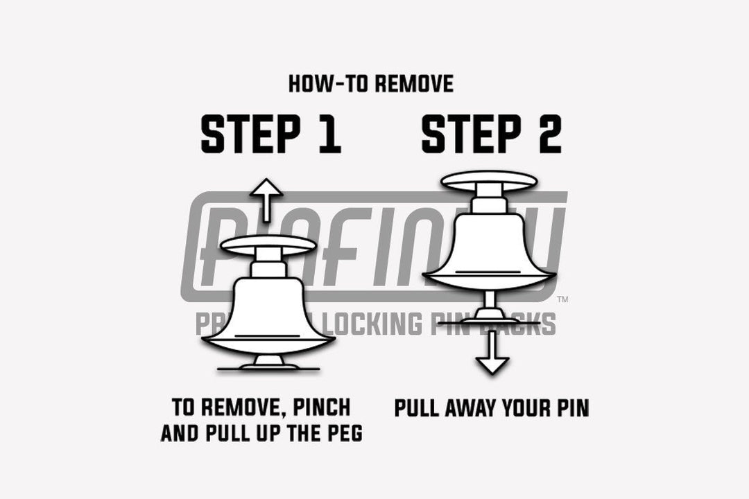 Set of 10 Locking Pin Backs