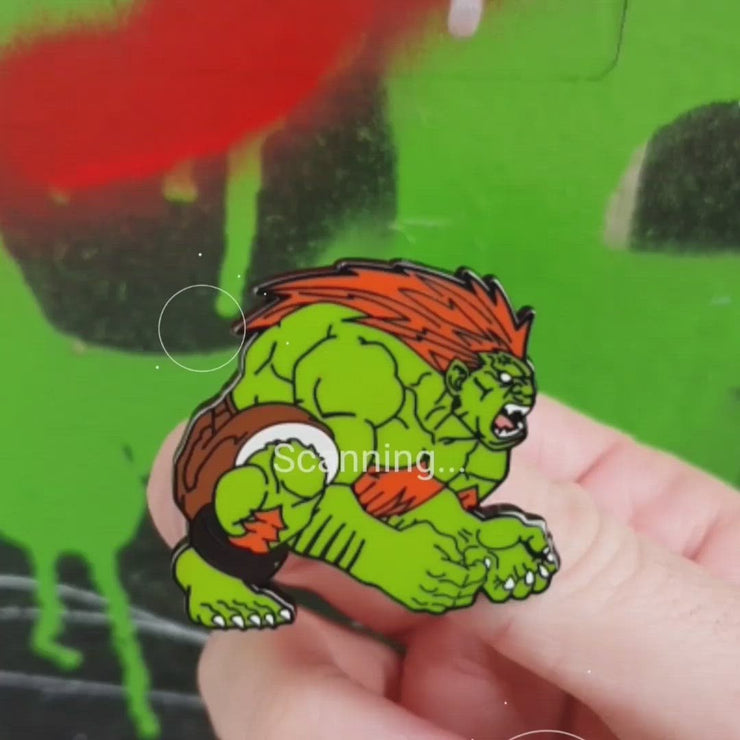 Street Fighter: Blanka Augmented Reality Enamel Pin