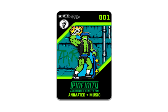 8-Bit Zombie - Thrashor - Pinfinity - Augmented Reality Collectible Pins