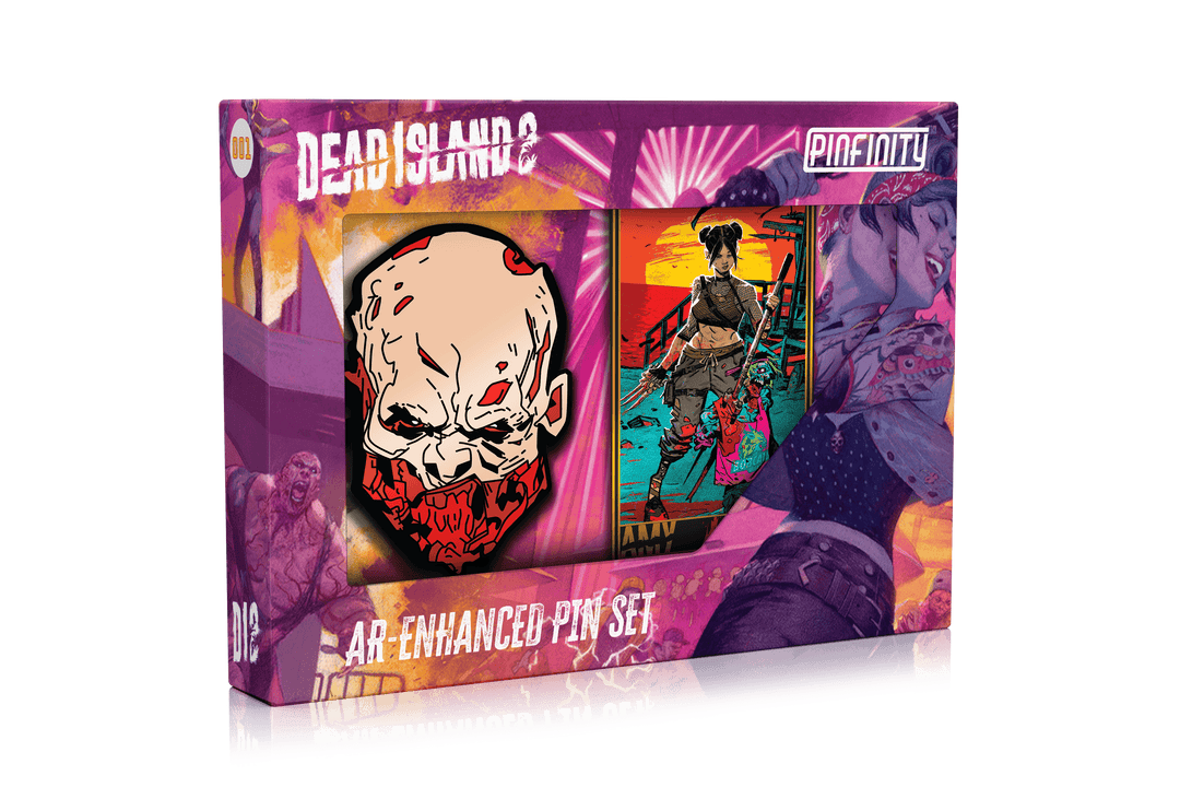 Dead Island 2 - Amy and Heavylifter Thug Pin Set - Pinfinity - Augmented Reality Collectible Pins