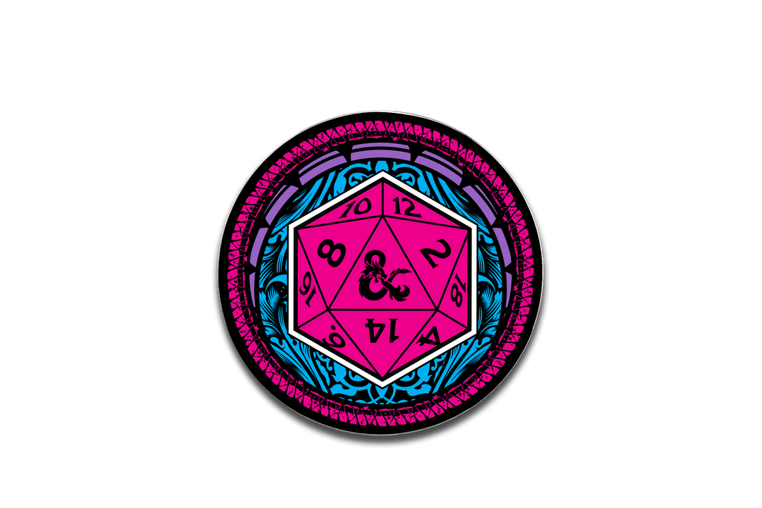 Dungeons & Dragons - D20 NEON EDITION - Pinfinity - Augmented Reality Collectible Pins