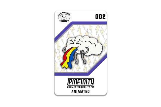 Fair Weather Friends - Cloudy (Rainbow) - Pinfinity - Augmented Reality Collectible Pins