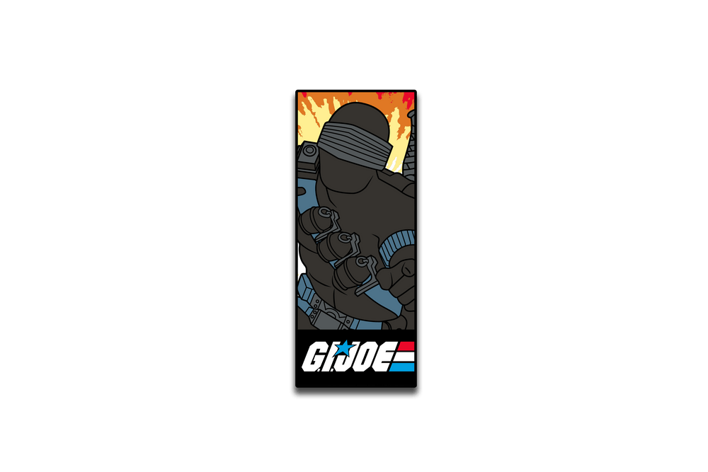 G.I. Joe - Snake Eyes File Card AR Pin - Pinfinity - Augmented Reality Collectible Pins