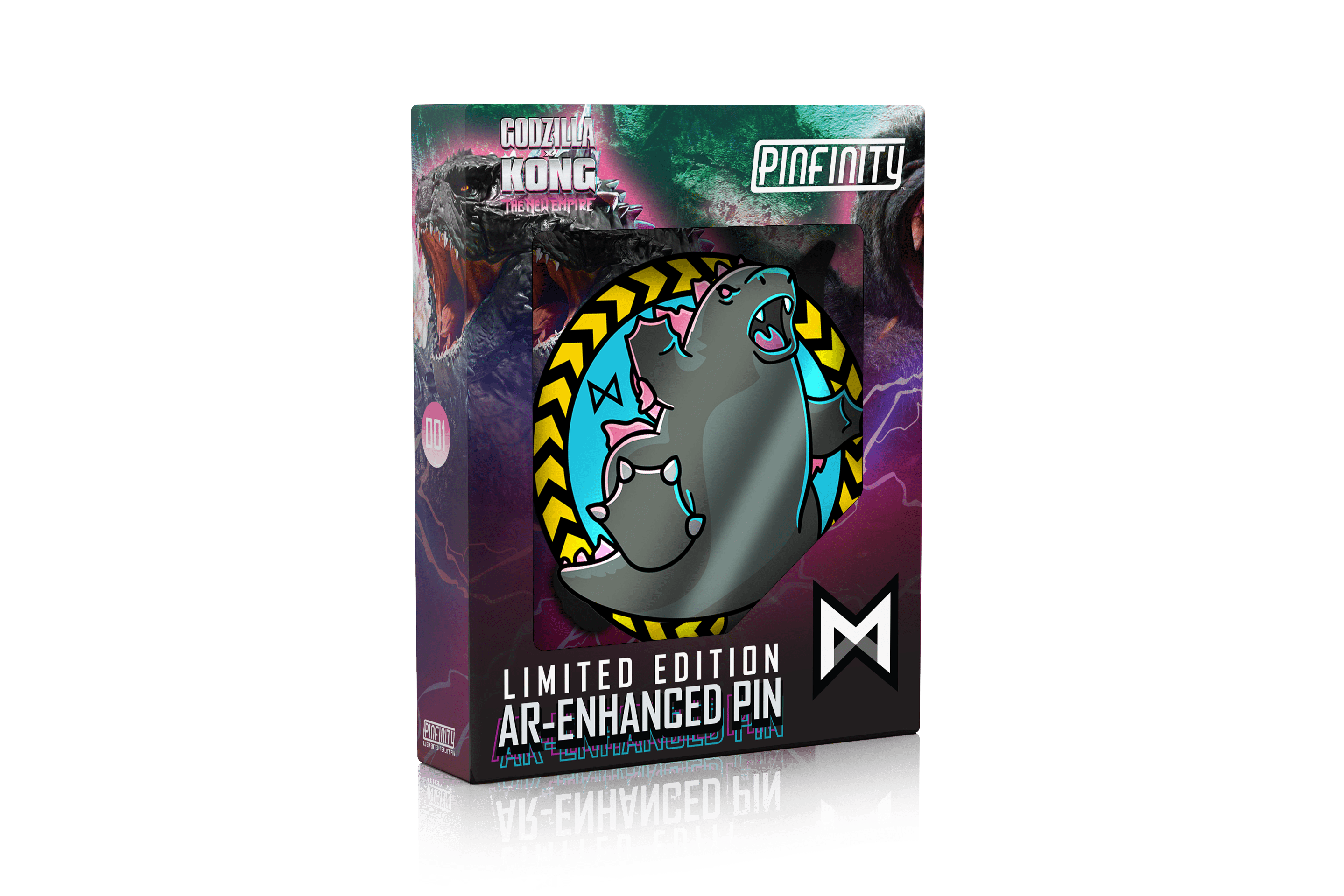Godzilla X Kong The New Empire Godzilla Chibi AR Pin Pinfinity godzilla-x-kong-the-new-empire-godzilla-chibi-ar-pin-pinfinity