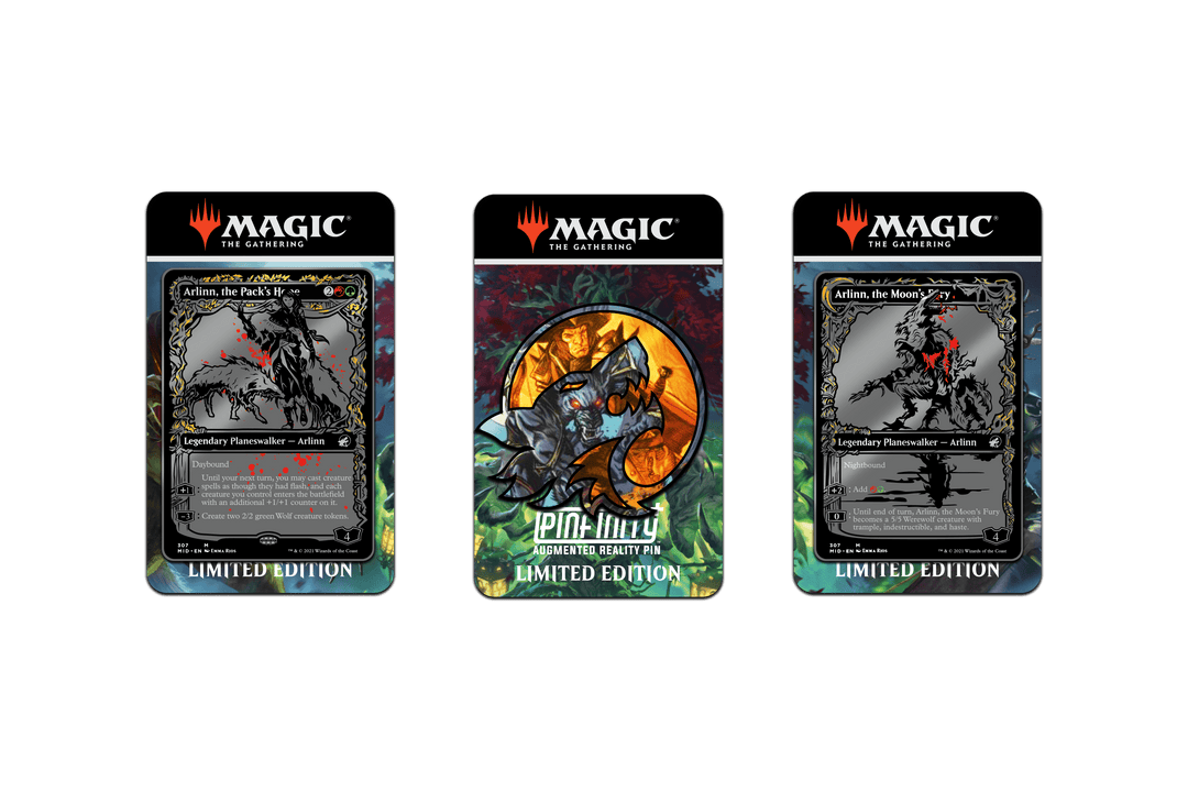 Magic Pinfinity+ Innistrad Midnight Hunt Pin Set - Pinfinity - Augmented Reality Collectible Pins