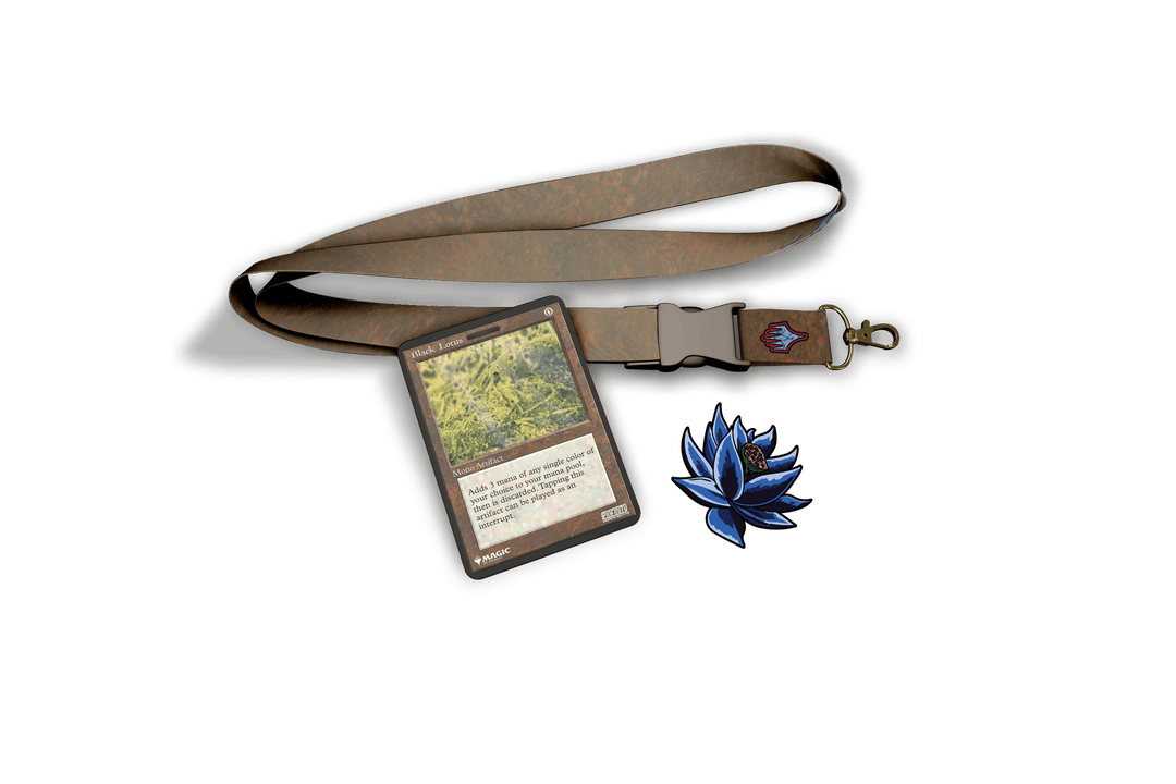 Magic: The Gathering - Black Lotus Pin and Lanyard Set
