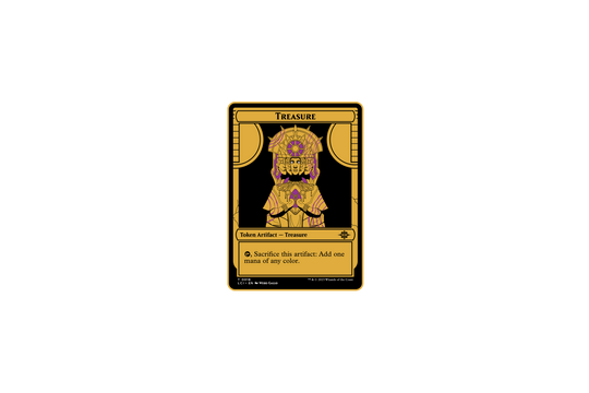 Magic: The Gathering - Lost Caverns of Ixilan Metal Treasure Serialized Token - Pinfinity - Augmented Reality Collectible Pins