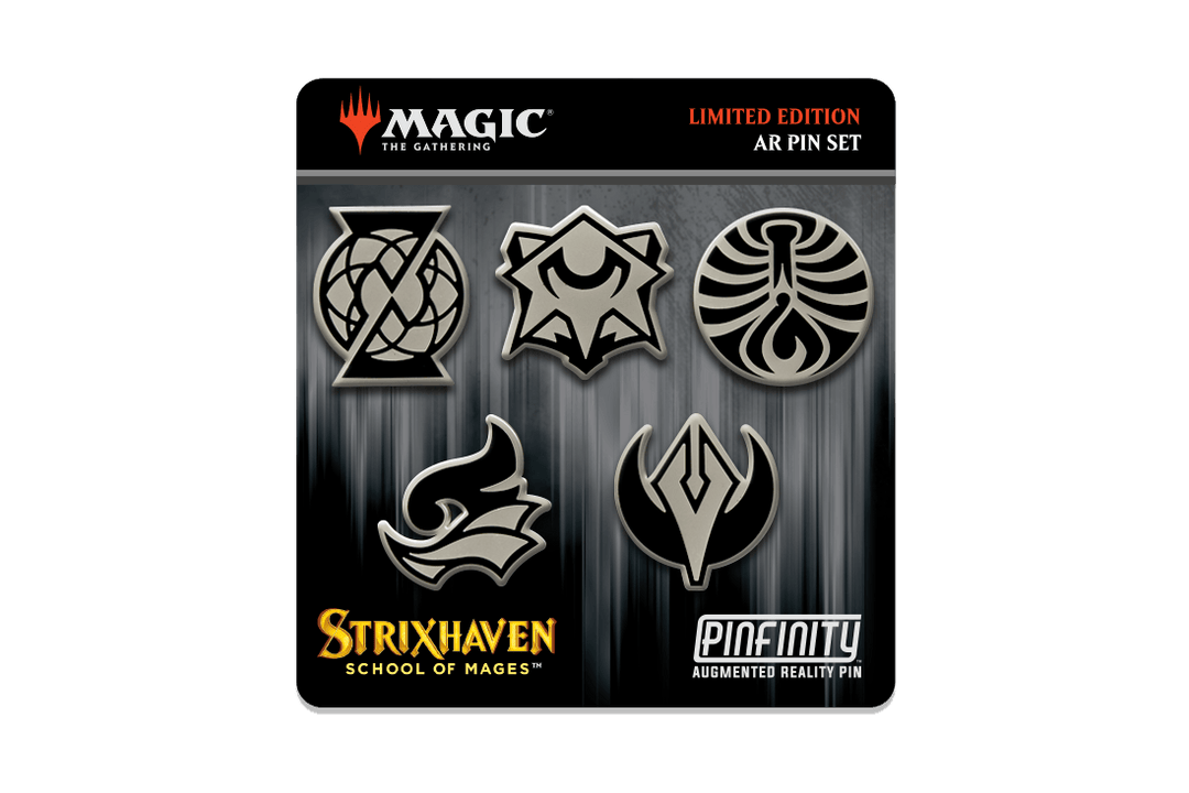 Magic the Gathering Strixhaven - Limited Edition Pin Set - Pinfinity - Augmented Reality Collectible Pins