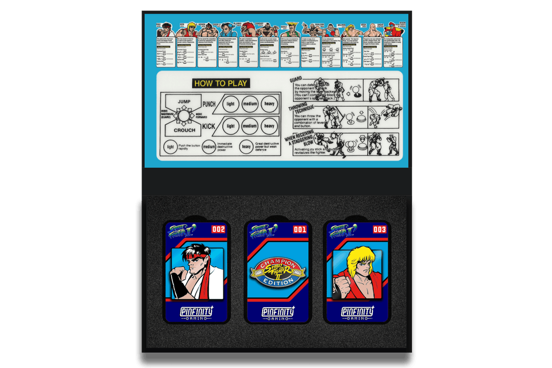 Pinfinity+ Gaming: Street Fighter II Champion Edition - Pinfinity - Augmented Reality Collectible Pins