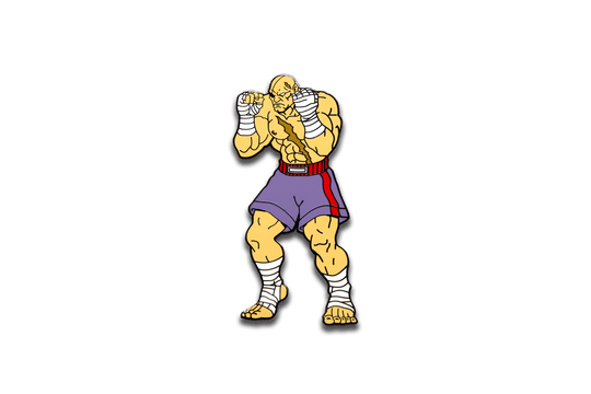 Street Fighter - Sagat - Pinfinity - Augmented Reality Collectible Pins